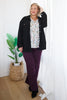 Petunia High Rise Wide Leg Jeans in Plum