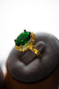 Sophia Emerald Oval Cut Gold Ring