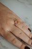 Nate Champagne Rose Gold Pear Cut Ring