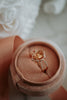 Nate Champagne Rose Gold Pear Cut Ring