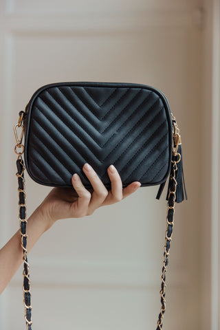 Fame Woven Handbag with Tassel