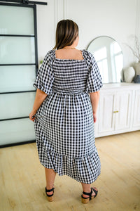 Greenville Gingham Midi Dress