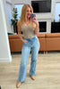 Mindy Mid Rise Wide Leg Jeans