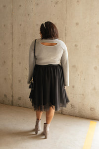 Indulge Tulle Skirt In Black ESB