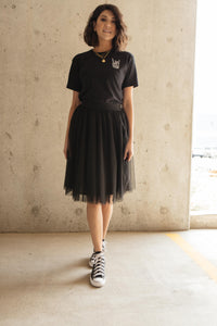 Indulge Tulle Skirt In Black ESB