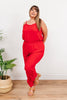 Livin' The Dream Jumpsuit in Red