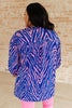 Lizzy Top in Blue Zebra