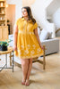 Marigold Embroidered Dress