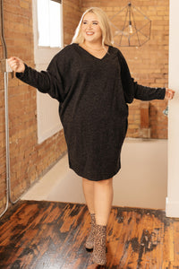Sienna Sweater Dress in Coal ESB