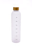 Sippin' Pretty 32 oz Translucent Water Bottle in White & Gold