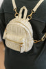 Take It With You Quilted Mini Backpack in Cream