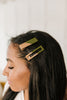 Two Tone Hair Clip Set in Green