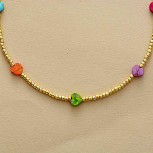 Heart Shape Natural Stone Necklace
