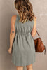 Sleeveless Button Down Mini Dress