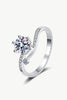 On My Mind 925 Sterling Silver Moissanite Ring