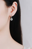 2 Carat Moissanite Round-Shaped Drop Earrings