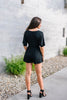 Black Criss Cross Romper eb