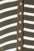 Striped Snap Down Cardigan