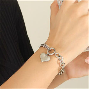 Half Chunky Chain Titanium Steel Bracelet