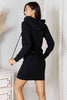 Drawstring Long Sleeve Hooded Dress