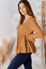 V-Neck Flounce Sleeve Blouse