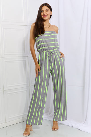 Scoop Neck Spaghetti Strap Jumpsuit with Pockets