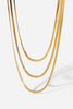 Triple-Layered Snake Chain Necklace