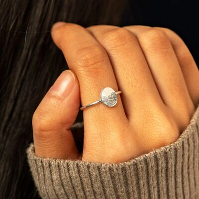 Pax Emerald Cut Silver Ring