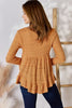 V-Neck Flounce Sleeve Blouse