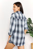 Plaid Dropped Shoulder Shirt