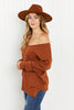 Only the Best Rolled Edge V-Neck Sweater ESB