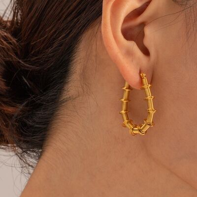 Annia Gold Drop Earrings
