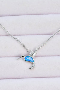 Opal Bird 925 Sterling Silver Necklace