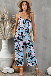 Spaghetti Strap Cropped Jumpsuit