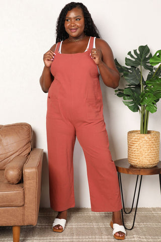 Playful Mineral Wash Gauze Overalls