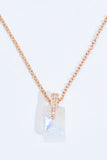 925 Sterling Silver Natural Moonstone Pendant Necklace