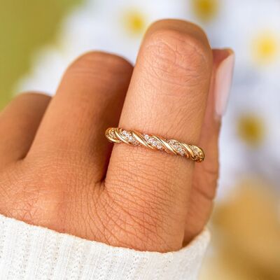Wave Shape 925 Sterling Silver Ring