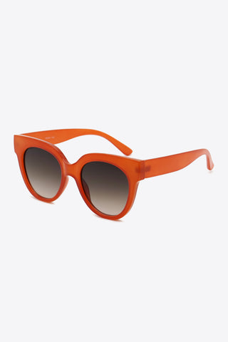 Full Rim Metal-Plastic Hybrid Frame Sunglasses
