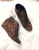 Leopard Wedge Sneakers