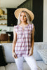 Pink Plaid Sleeveless Top ESB