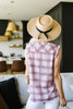 Pink Plaid Sleeveless Top ESB